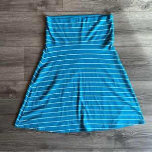 Old Navy Y2K 2000s Women’s Foldover Waistband Midi Skirt Stretchy Stripe Medium